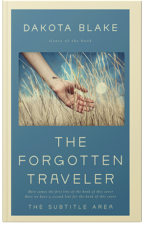 Pre Made Book Cover Smalt Blue