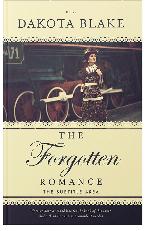 Front view of Premade Historical Book Cover - Blackcurrant