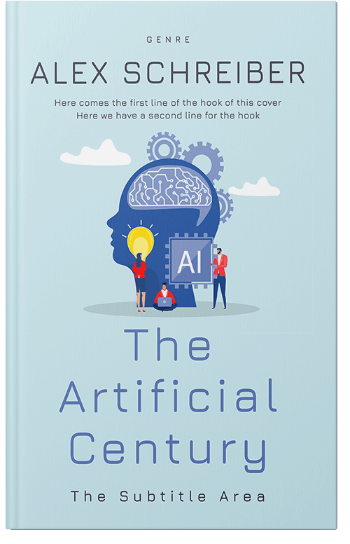 Front view of Jagged Ice #34642 - Premade Business Book Cover