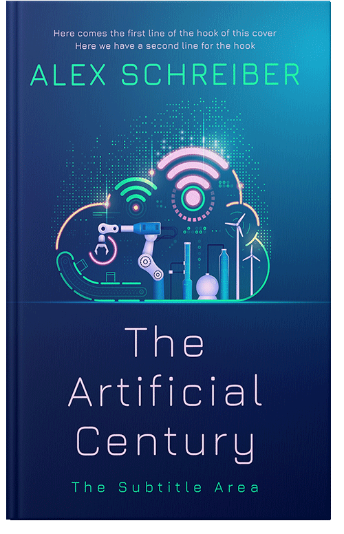 Front view of Premade Science Fiction Book Cover - Green Vogue