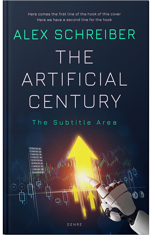 Front view of Ebony #34647 - Premade Science Fiction Book Cover