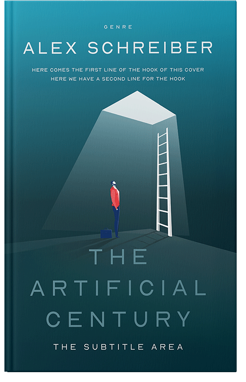 Front view of Deep Sea Green #34649 - Premade Business Book Cover