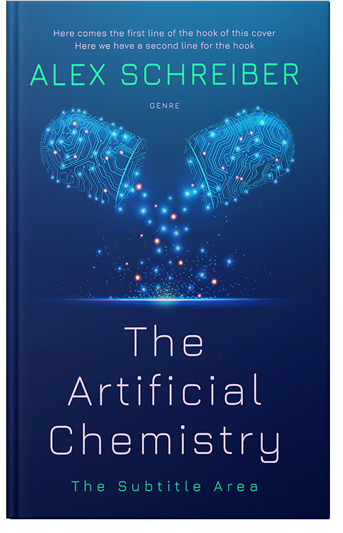 Front view of Gulf Blue #34650 - Premade Science & Nature Book Cover