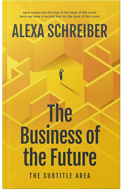Front view of Buttercup #34665 - Premade Business Book Cover