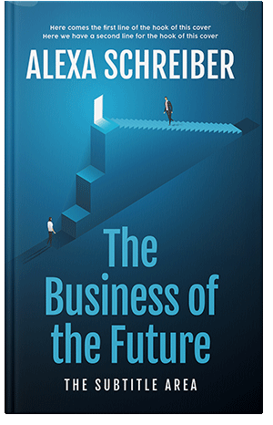 Pre Made Book Cover Venice Blue