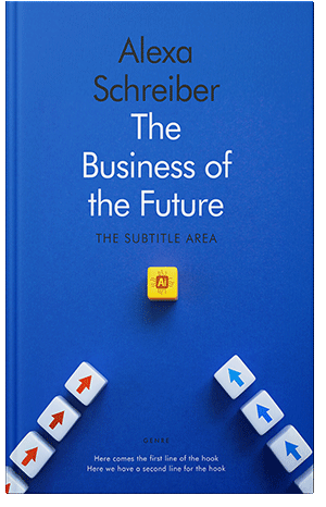 Pre Made Book Cover Science Blue