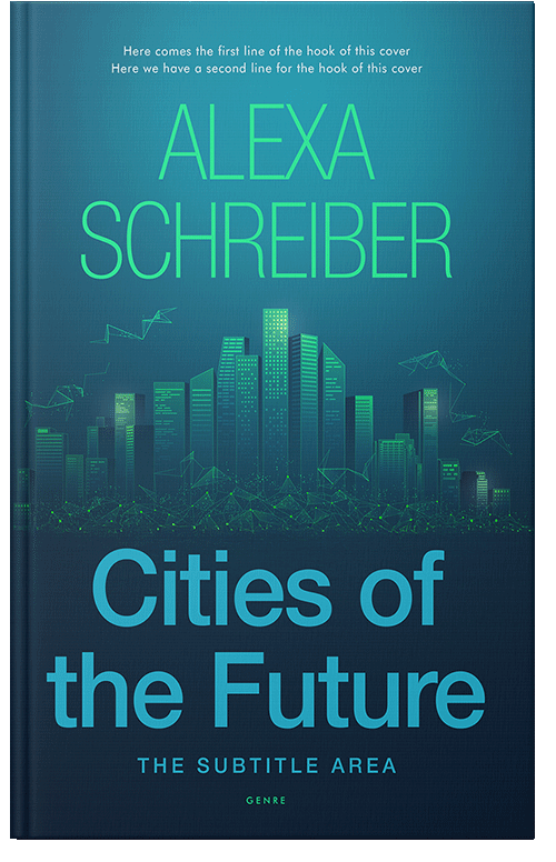 Front view of Deep Sea Green #34681 - Premade Science Fiction Book Cover