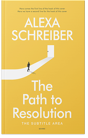 Pre Made Book Cover Energy Yellow