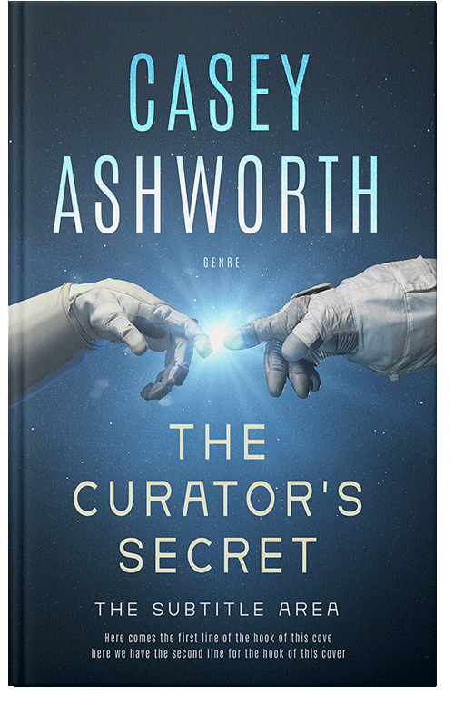 Front view of Premade Science Fiction Book Cover - San Juan