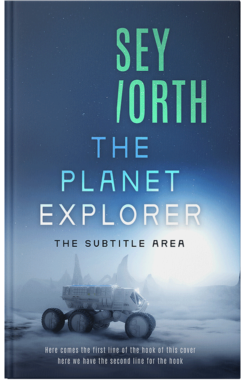 Front view of Astronaut #34722 - Premade Science Fiction Book Cover