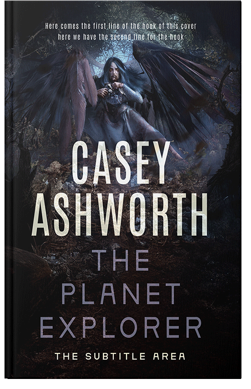 Front view of Woodsmoke #34729 - Premade Fantasy Book Cover