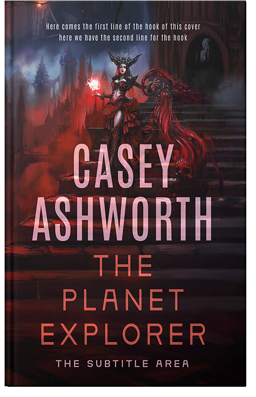 Front view of Night Rider #34730 - Premade Fantasy Book Cover