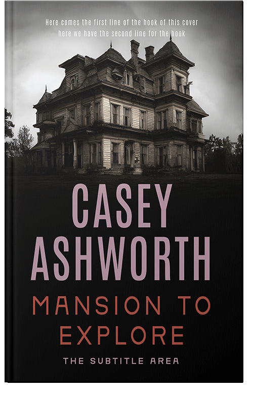 Front view of Premade Mystery & Thriller & Suspense Book Cover - Pink Swan