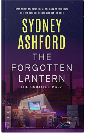 Pre Made Book Cover Violet