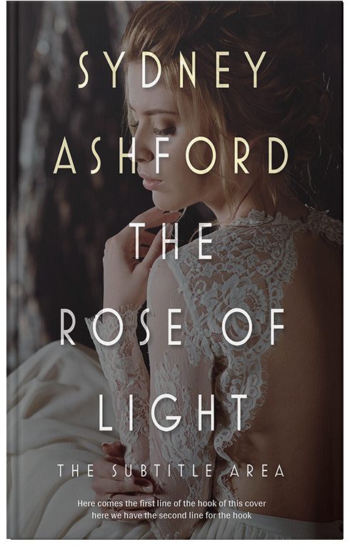 Front view of Premade Romance Book Cover - Woody Brown