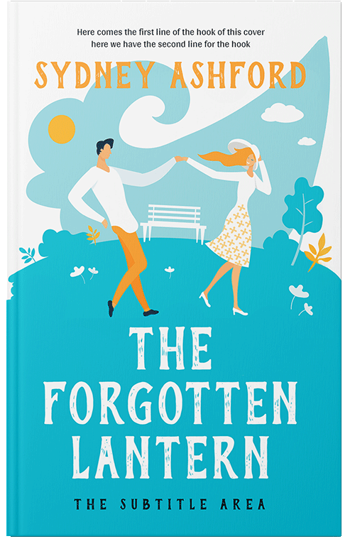 Front view of Premade Romance Book Cover - Robin's Egg Blue