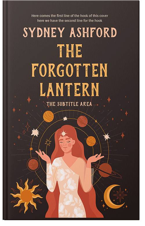 Front view of Premade Fantasy Book Cover - Apricot