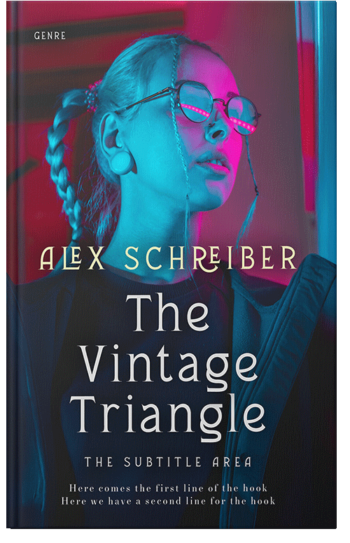 Front view of Bleached Cedar #34804 - Premade Literary Fiction Book Cover