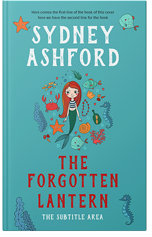 Pre Made Book Cover Fountain Blue