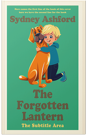 Pre Made Book Cover Ocean Green