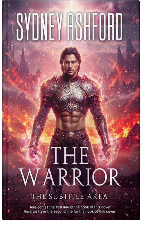 Front view of Cannon Pink #34869 - Premade Fantasy Book Cover