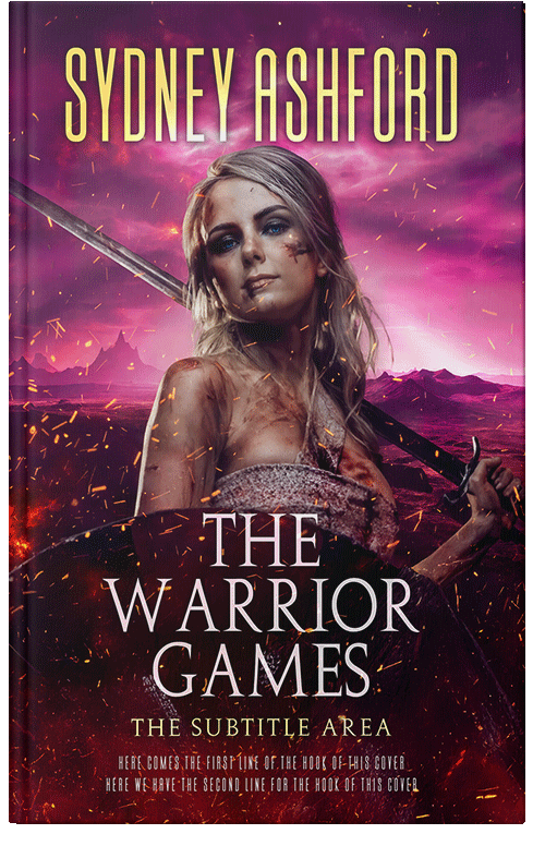 Front view of Aubergine #34875 - Premade Fantasy Book Cover