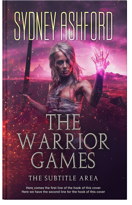 Front view of Premade Fantasy Book Cover - Wine Berry