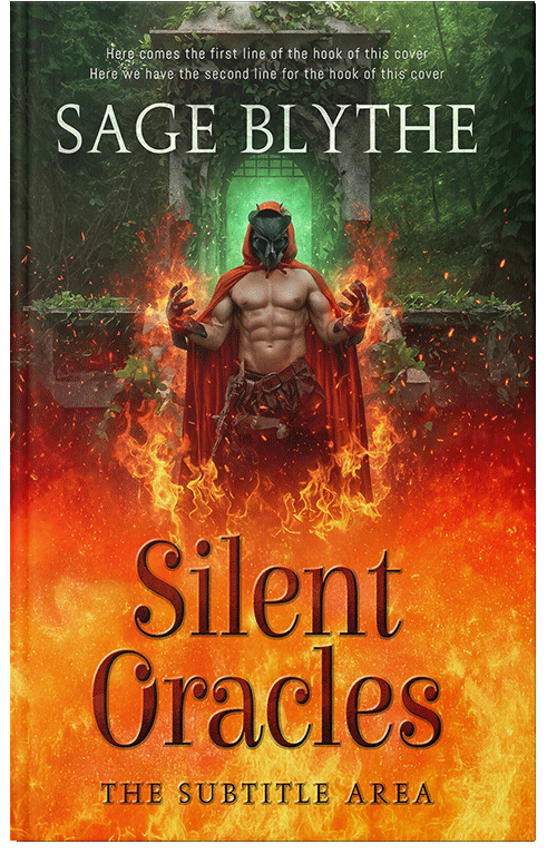 Front view of Black Olive #34892 - Premade Fantasy Book Cover