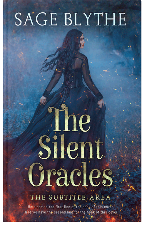 Front view of Ebony Clay #34902 - Premade Fantasy Book Cover