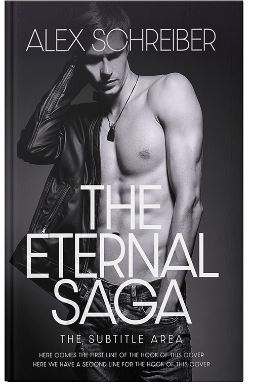 Front view of Premade Erotica Book Cover - French Gray