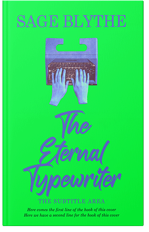 Pre Made Book Cover Malachite