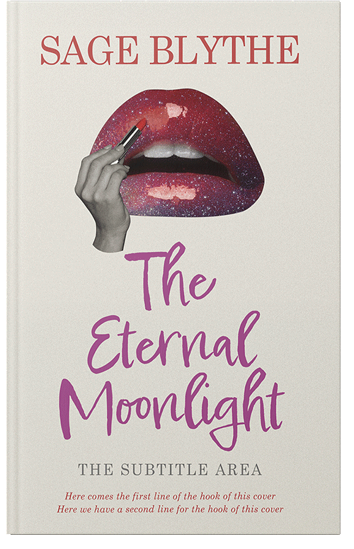 Front view of Satin Linen #34918 - Premade Abstract Book Cover