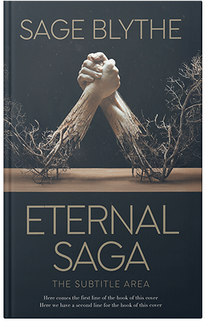 Pre Made Book Cover Ebony Clay