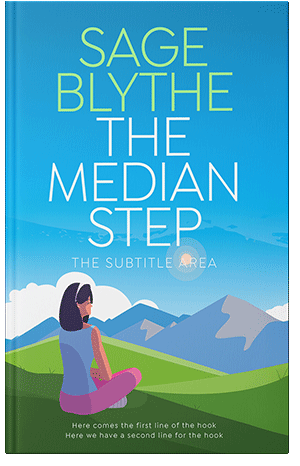 Pre Made Book Cover Curious Blue