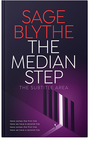 Pre Made Book Cover Violet