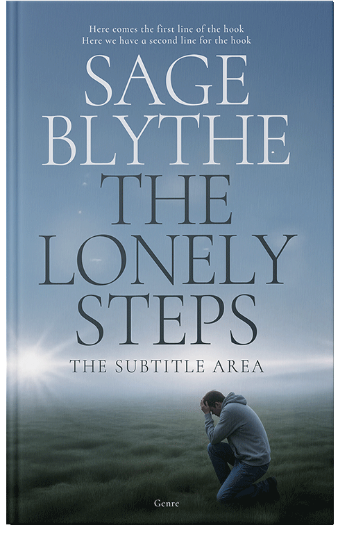 Front view of Premade Teen & Young Adult Book Cover - Bermuda Gray