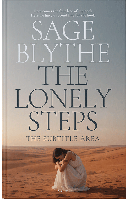 Front view of Cloudy #34977 - Premade Literary Fiction Book Cover