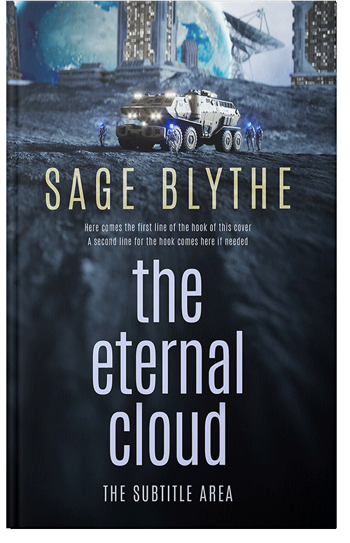 Front view of Mirage #35014 - Premade Science Fiction Book Cover