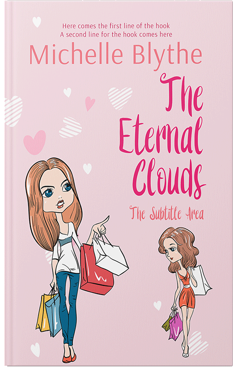 Front view of Premade Chick Lit Book Cover - Azalea