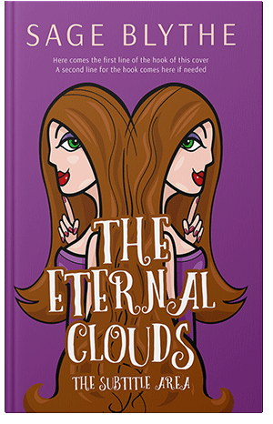 Pre Made Book Cover Vivid Violet