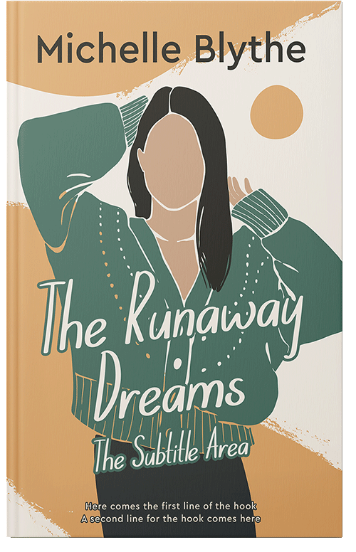 Front view of Premade Chick Lit Book Cover - Como