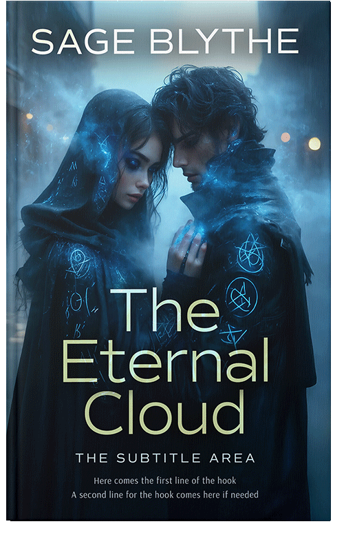 Front view of Black Pearl #35067 - Premade Fantasy Book Cover