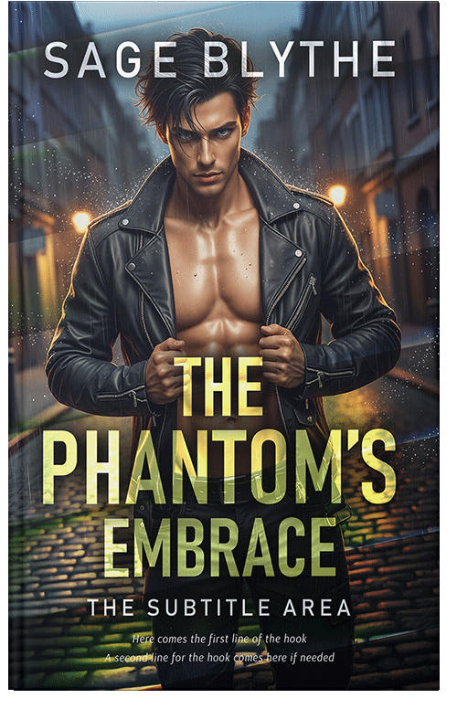 Front view of Premade Erotica Book Cover - Shark