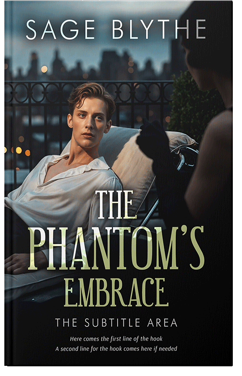 Front view of Heathered Gray #35089 - Premade Erotica Book Cover | BookCoverZone