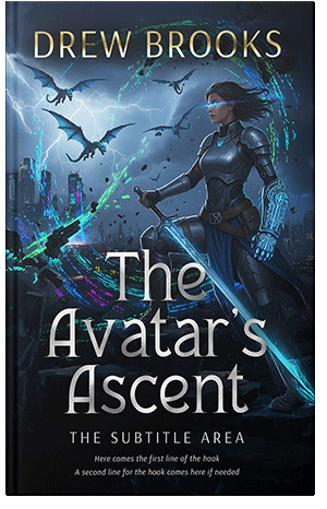 Pre Made Book Cover Ebony