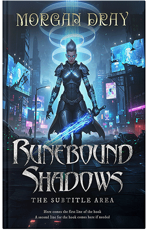 Pre Made Book Cover Ebony