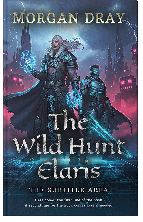 Front view of Cloud Burst #35122 - Premade LitRPG Book Cover