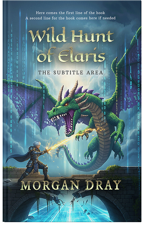 Front view of Premade LitRPG Book Cover - William