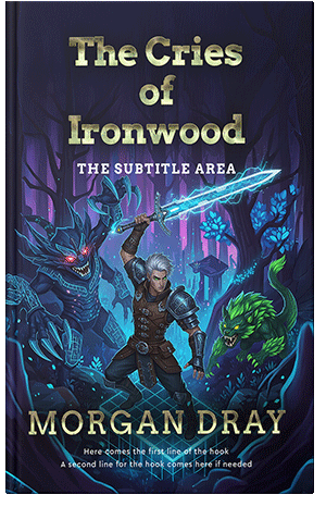 Pre Made Book Cover Ebony