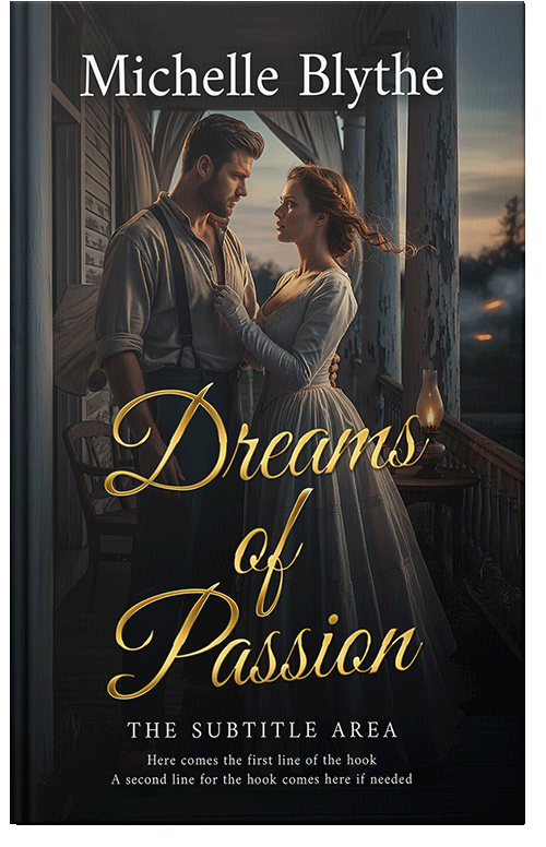 Front view of Cod Gray #35152 - Premade Romance Book Cover